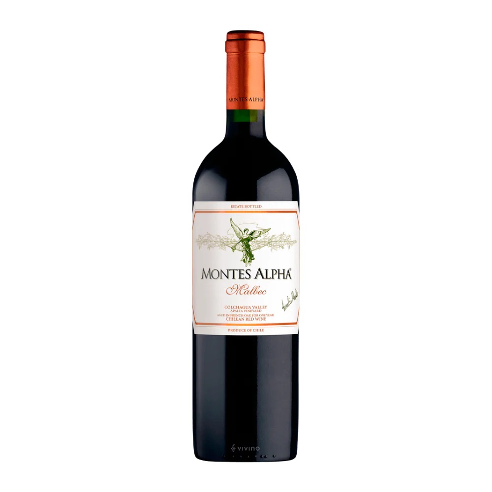 VINO MONTES ALPHA Malbec 1x750 ml (Cj 12 uni)