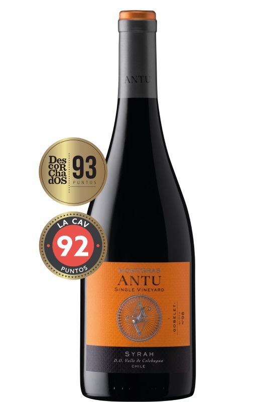 VINO MONTGRAS ANTU Syrah 1x750 ml (Cj 6 uni)