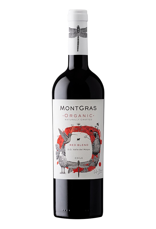 VINO MONTGRAS ORGANIC Red Blend 1x750 ml (Cj 6 uni)