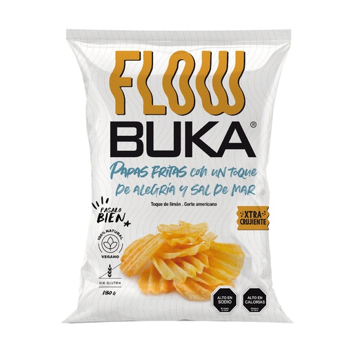 [BLM0098] PAPAS FRITAS FLOW CORTE AMERICANO BUKA 16x130 gr