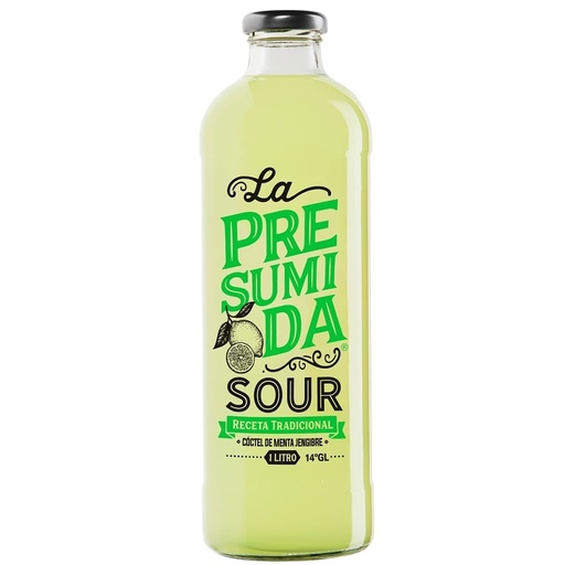 [LIPO0022] PISCO SOUR LA PRESUMIDA Menta Jengibre 1x1 lt  (Cj 6 uni)